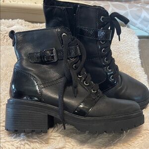 Naturalizer Black Combat Boots